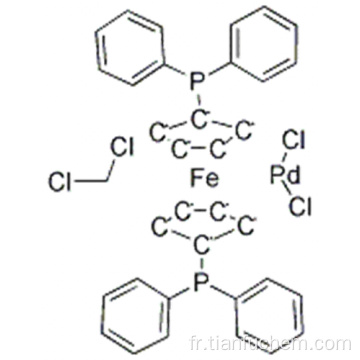 Complexe de dichlorure de dichlorométhane de 1,1&#39;-Bis (diphénylphosphino) ferrocène-palladium (II) CAS 95464-05-4